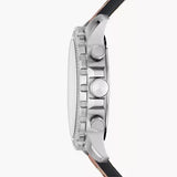 Fossil Bowman Chronograph Blue Dial Brown Leather Strap Watch for Men - FS5602