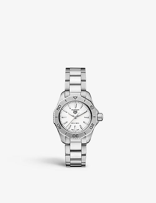 Tag Heuer Aquaracer Professional 200 Quartz White Dial Silver Steel Strap Watch for Women - WBP1411.BA0622