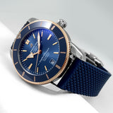 Breitling Superocean Heritage B20 Automatic 42 Blue Dial Blue Mesh Bracelet Watch for Men - UB2010161C1S1
