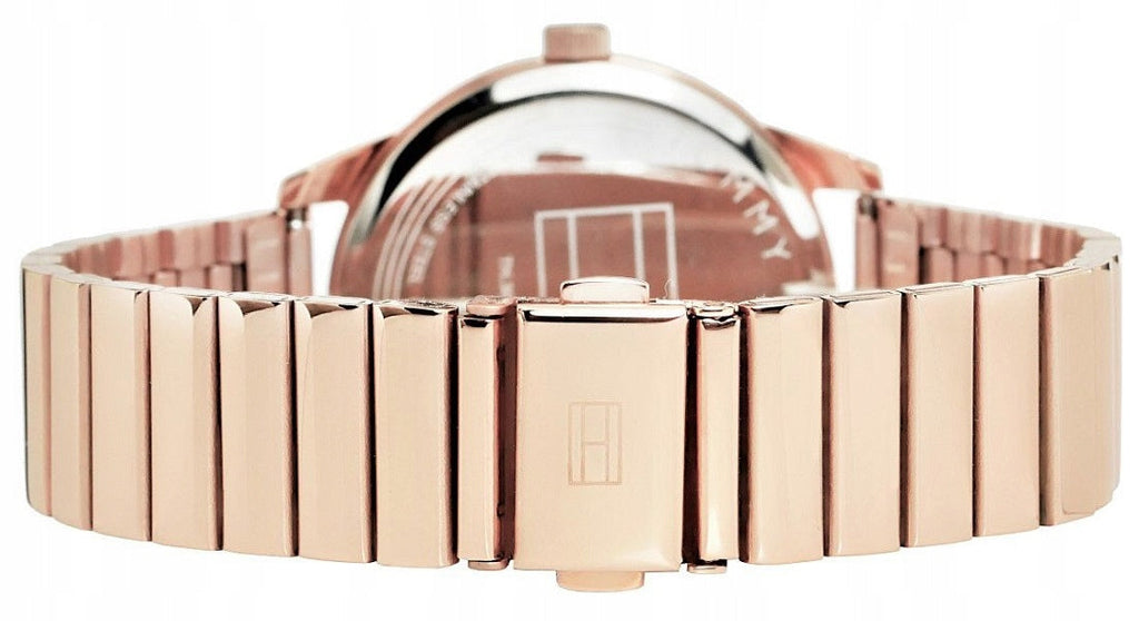 Tommy Hilfiger Brooke Silver Dial Rose Gold Steel Strap Watch for Women - 1782021