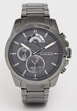 Tommy Hilfiger Decker Quartz Black Dial Black Steel Strap Watch for Men - 1791347