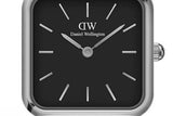 Daniel Wellington Quadro Studio Black Dial Silver Mesh Strap Watch For Women - DW00100522