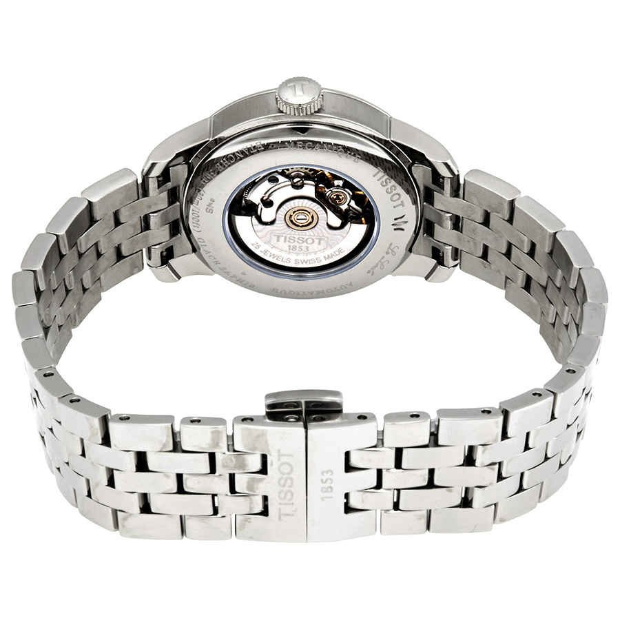 Tissot Le Locle Automatic Diamonds Mother of Pearl Dial Silver Steel Strap Watch For Women - T006.207.11.116.00