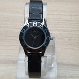 Marc Jacobs Blade Black Dial Black Leather Strap Watch for Women - MBM1082