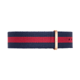 Daniel Wellington Classic Oxford White Dial Two Tone NATO Strap Watch For Women - DW00100046