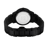 Daniel Wellington Iconic Link Ceramic Black Dial Black Steel Strap Watch For Women - DW00100415