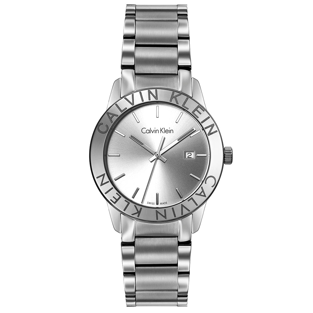 Calvin Klein Steady Silver Dial Silver Steel Strap Watch for Women - K7Q21146