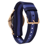 Daniel Wellington Classic Swansea White Dial Two Tone Nylon Strap Watch For Women - 0504DW