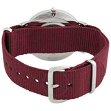 Daniel Wellington Classic Roselyn Black Dial Maroon Nylon Strap Watch For Women - DW00100274