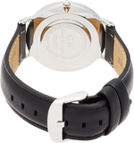 Daniel Wellington Classic Sheffield White Dial Black Leather Strap Watch For Women - DW00100053