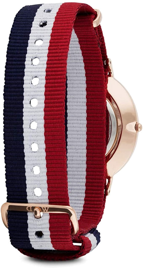 Daniel Wellington Classic Cambridge White Dial Two Tone NATO Strap Watch For Men - DW00100003