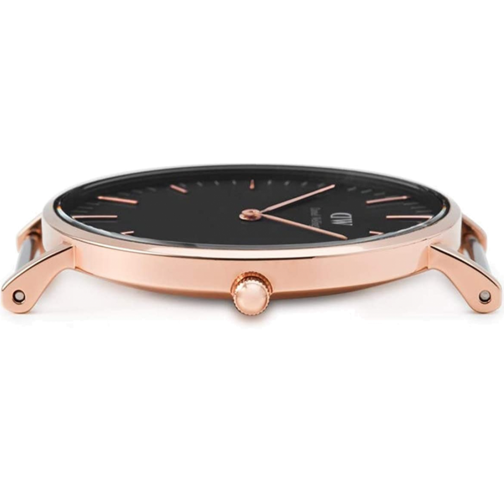 Daniel Wellington Classic Reading Black Dial Black Leather Strap Watch For Men - DW00100129