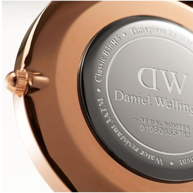 Daniel Wellington Classic Cornwall Black Dial Black NATO Strap Watch For Women - DW00100150