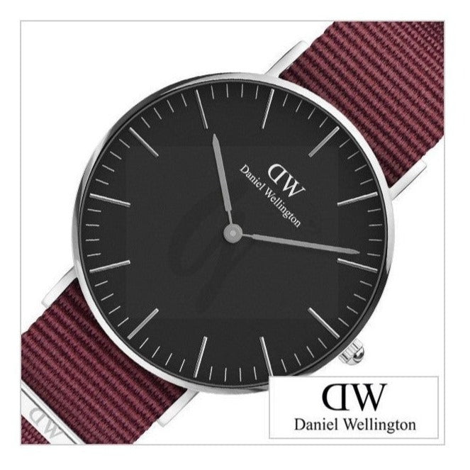 Daniel Wellington Classic Roselyn Black Dial Red NATO Strap Dial Watch For Women - DW00100270