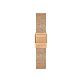 Daniel Wellington Quadro Melrose Green Dial Rose Gold Mesh Strap Watch For Women - DW00100437