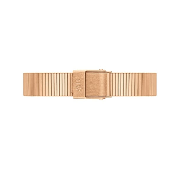 Daniel Wellington Quadro Studio White Dial Rose Gold Mesh Strap Watch For Women - DW00100517