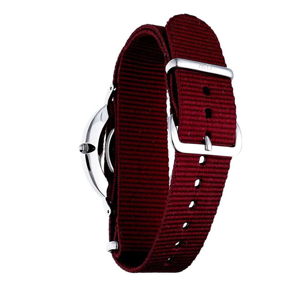 Daniel Wellington Classic Roselyn White Dial Red NATO Strap Watch For Women - DW00100272