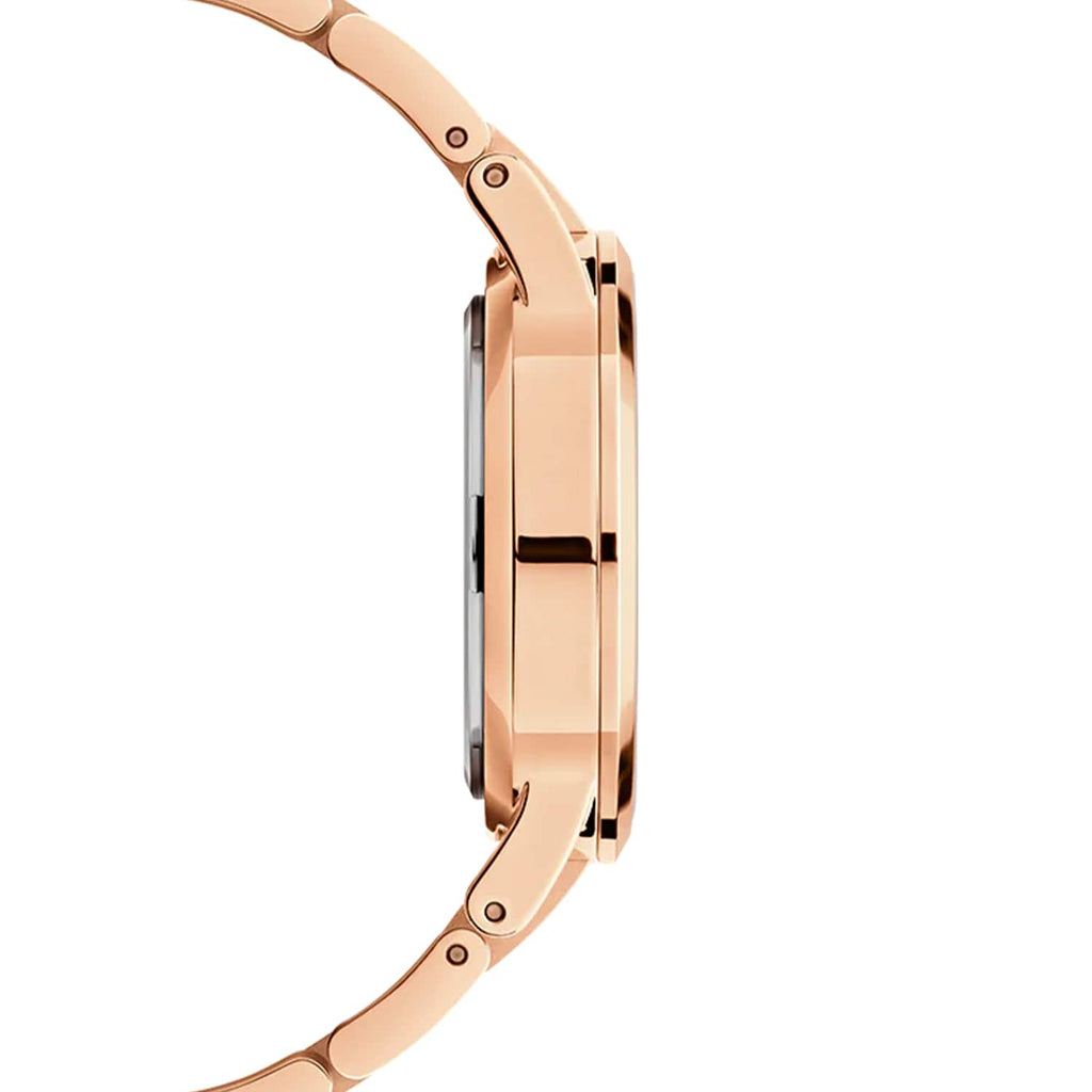 Daniel Wellington Iconic Link Emerald Green Dial Rose Gold Steel Strap Watch For Women - DW00100419