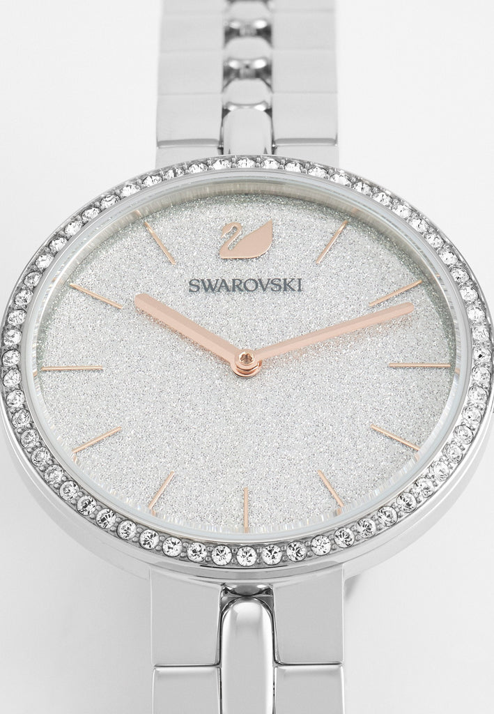 Swarovski Cosmopolitan Diamond Powder Silver Dial Silver Steel Strap Watch for Women - 5517807