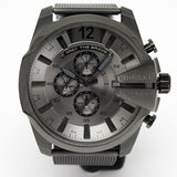 Diesel Mega Chief Chronograph Black Dial Black Mesh Strap Watch For Men - DZ4527