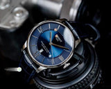 Tissot Chemin Des Tourelles Powermatic 80 Blue Dial Blue Leather Strap Watch for Men - T099.407.16.048.00