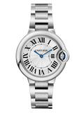 Cartier Ballen Bleu De Cartier Silver Dial Silver Steel Strap Watch for Women - W6920084