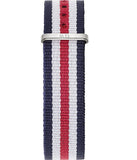 Daniel Wellington Classic Canterbury White Dial Two Tone NATO Strap Watch For Women - DW00100051