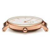 Daniel Wellington Classic Petite Bristol White Dial Brown Leather Strap Watch For Women - DW00100227