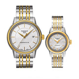 Tissot T Classic Carson Automatic White Dial Two Tone Steel Strap Watch for Men - T085.407.22.011.00