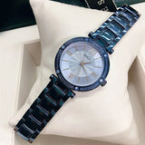 Guess Park Ave Analog Quartz Blue Dial Blue Steel Strap Watch For Women - W0767L4