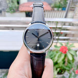 Tissot Chemin Des Tourelles Powermatic 80 Black Dial Black Leather Strap Watch For Men - T099.407.16.447.00