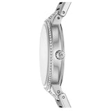 Michael Kors Gabbi Quartz Crystals Silver Dial Silver Steel Strap Watch For Women - MK3984