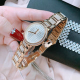 Michael Kors Gabbi Crystals Gold Dial Gold Steel Strap Watch For Women - MK3985