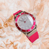 Michael Kors Everest Analog Rose Gold Dial Pink Silicone Strap Watch For Women - MK7359