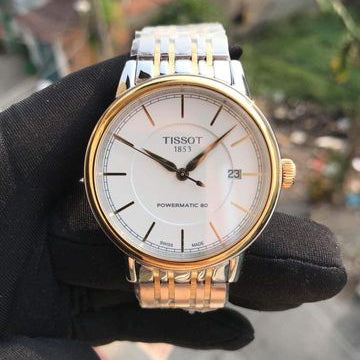 Tissot T Classic Carson Automatic White Dial Two Tone Steel Strap Watch for Men - T085.407.22.011.00