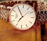Tissot T Classic Everytime Small White Dial Rose Gold Mesh Bracelet Watch For Women - T109.210.33.031.00
