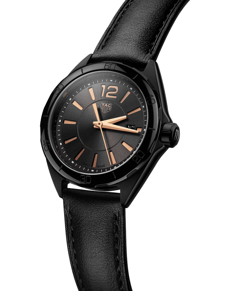 Tag Heuer Formula 1 Quartz Black Dial Black Leather Strap Watch for Women - WBJ1314.FC8230