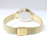 Daniel Wellington Petite Emerald Green Dial Gold Mesh Strap Watch For Women - DW00100479