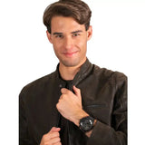 Diesel Mega Chief Chronograph Black Dial Black Mesh Strap Watch For Men - DZ4527