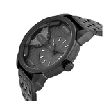 Diesel Mini Daddy Dual Time Black Dial Black Stainless Steel Strap Watch For Men - DZ7316