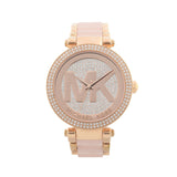Michael Kors Parker Pink Dial Pink Steel Strap Watch for Women - MK6176