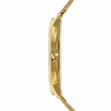 Calvin Klein Minimal Silver Dial Gold Mesh Bracelet Watch for Women - K3M22526