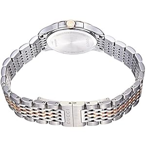 Gucci G Timeless Diamonds Mother of Pearl Dial Two Tone Mesh Bracelet Watch For Women - YA126514