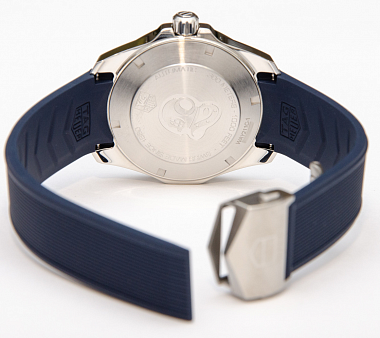 Tag Heuer Aquaracer Calibre 5 Blue Dial Blue Silicone Strap Watch for Men -  WAY211C.FT6155