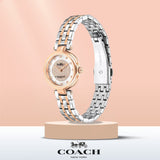 Coach Park Silver Dial Two Tone Steel Strap Watch for Women - 14503642