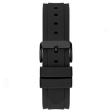 Guess Connoisseur Black Dial Black Silicone Strap Watch For Men - GW0335G1