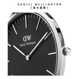 Daniel Wellington Classic Cornwall Black Dial Black Nylon Strap Watch For Women - DW00100149