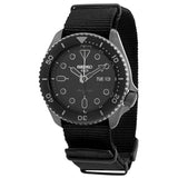 Seiko 5 Sports Automatic Black Dial Black NATO Strap Watch For Men - SRPD79K1