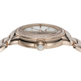 Emporio Armani Aira Three Hand Mother of Pearl Dial Rose Gold Steel Strap Watch For Women - AR11523