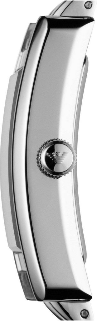 Emporio Armani Classic Black Dial Silver Stainless Steel Watch For Women - AR0157